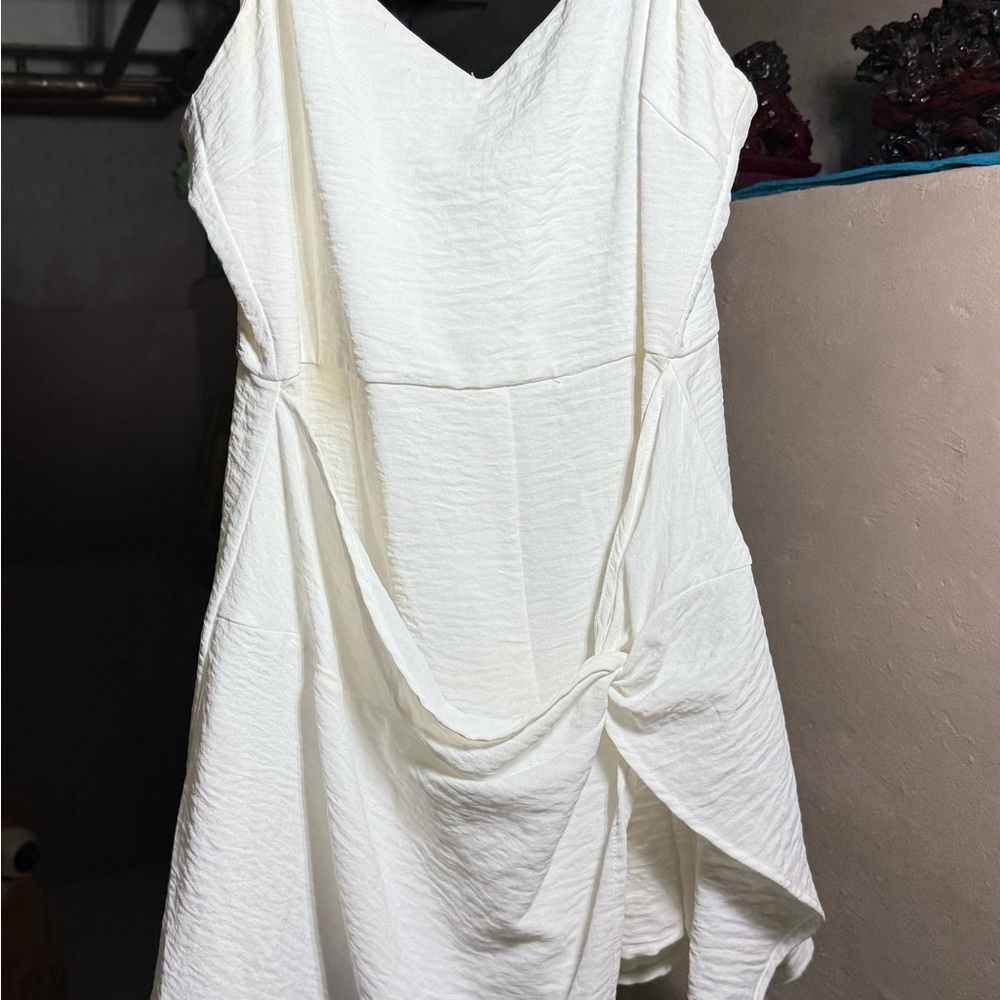 Windsor Asymmetrical White Dress